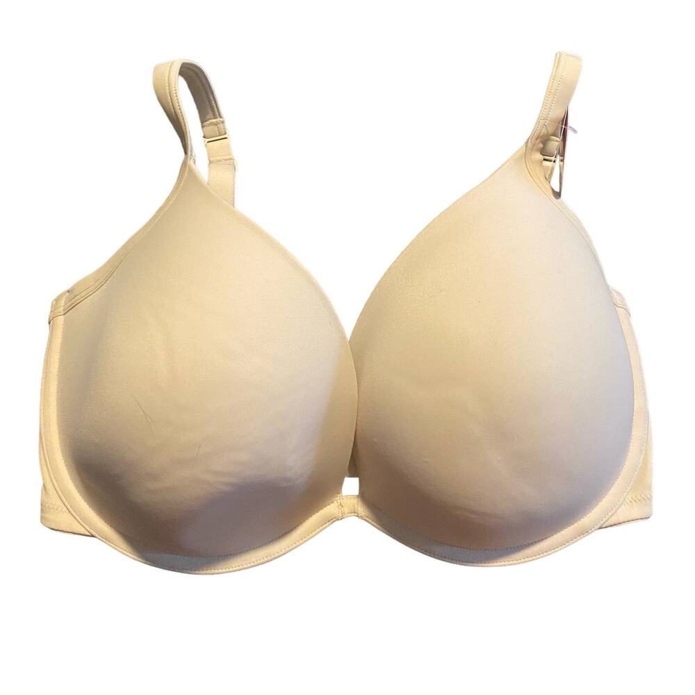 Cacique Bra 38F 38DDD NWT Smoothing Convertible Plunge Ivory NWT New